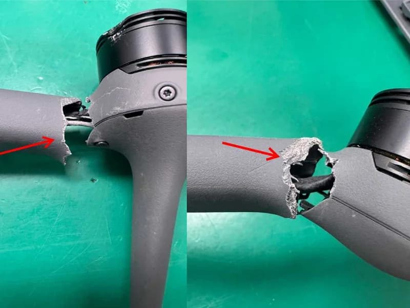 DJI MAVIC 4 PRO 추락 파손 수리 수리 전